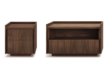 Revo - Rectangular wooden bedside table with drawers by Riva 1920 - view 2